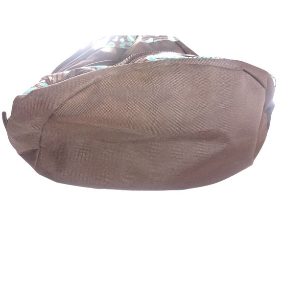 Adidas Load Spring Backpack Brown Blue Bubbles Zip Pocket Sling Backpack - Picture 10 of 11